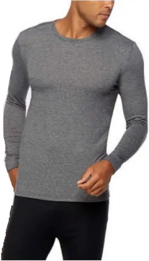 32 DEGREES Men Heat Long Sleeve Scoop Neck Tee 2-Pack (White/Grey, X-Large)