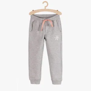 5.10.15 Snow Print Contrast Pink Cord Grey Terry Trouser 11488