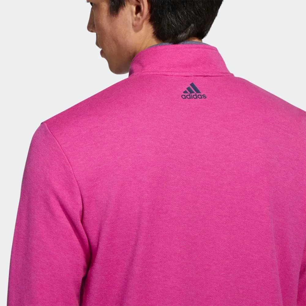 adidas Men's 3-Stripes Quarter Zip Golf Pullover
