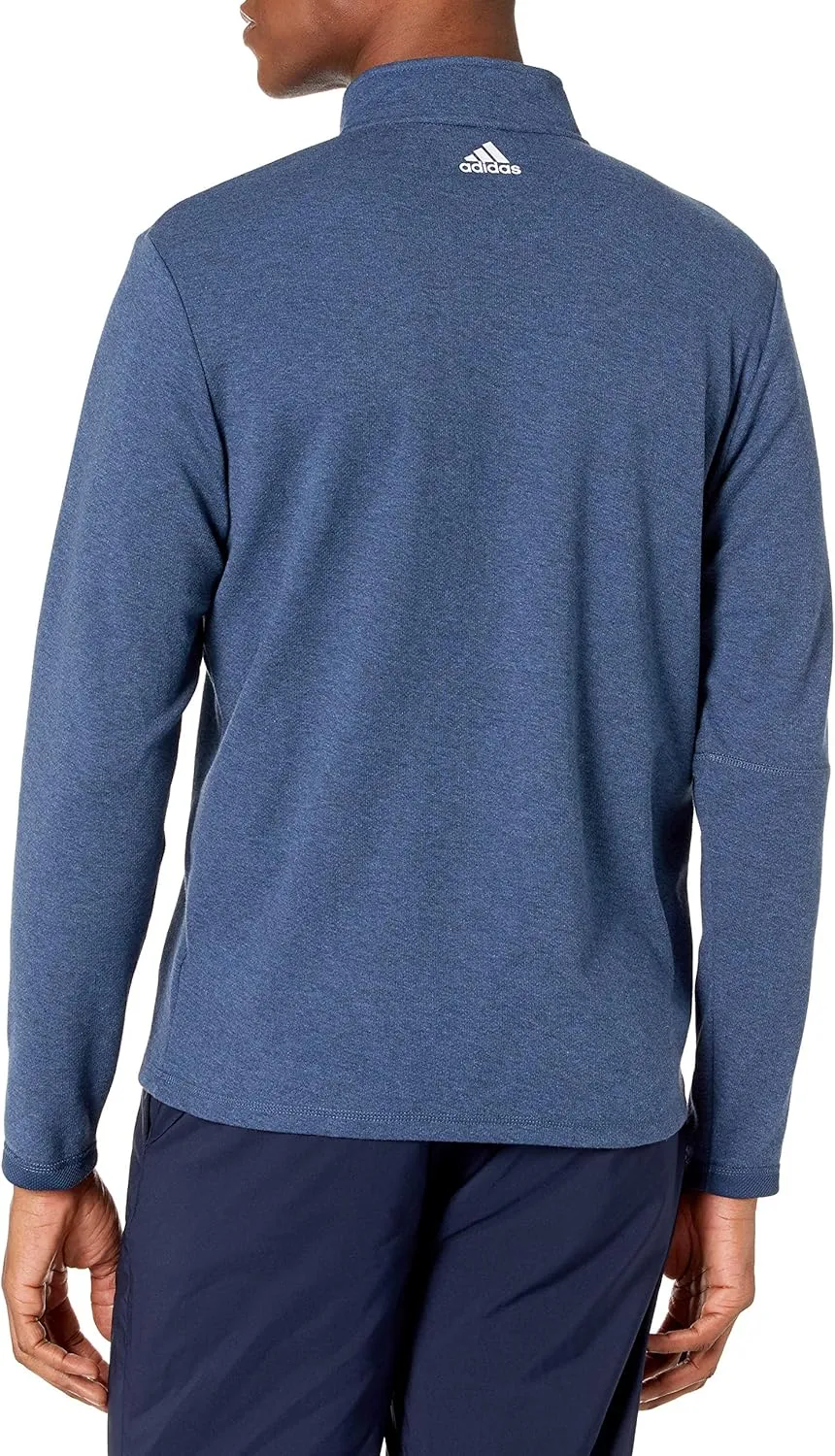 adidas Men's 3-Stripes Quarter Zip Golf Pullover
