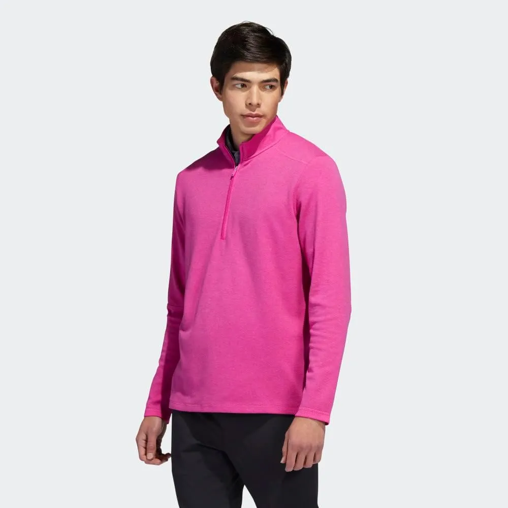 adidas Men's 3-Stripes Quarter Zip Golf Pullover