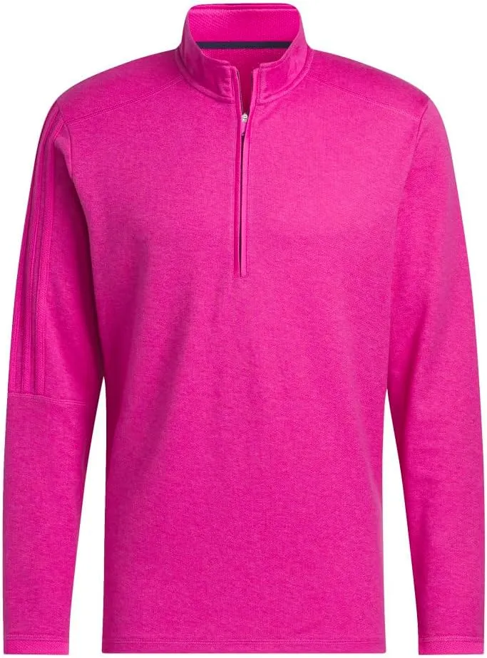 adidas Men's 3-Stripes Quarter Zip Golf Pullover