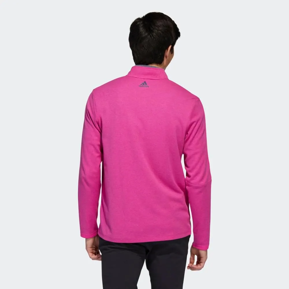 adidas Men's 3-Stripes Quarter Zip Golf Pullover