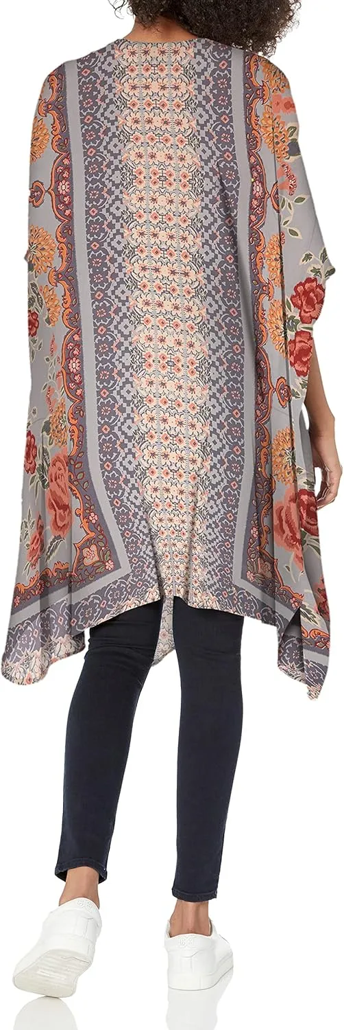 Angie Women's Boho Long Duster Kimono Cardigan