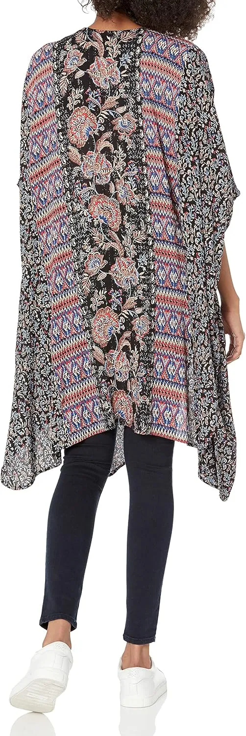 Angie Women's Boho Long Duster Kimono Cardigan