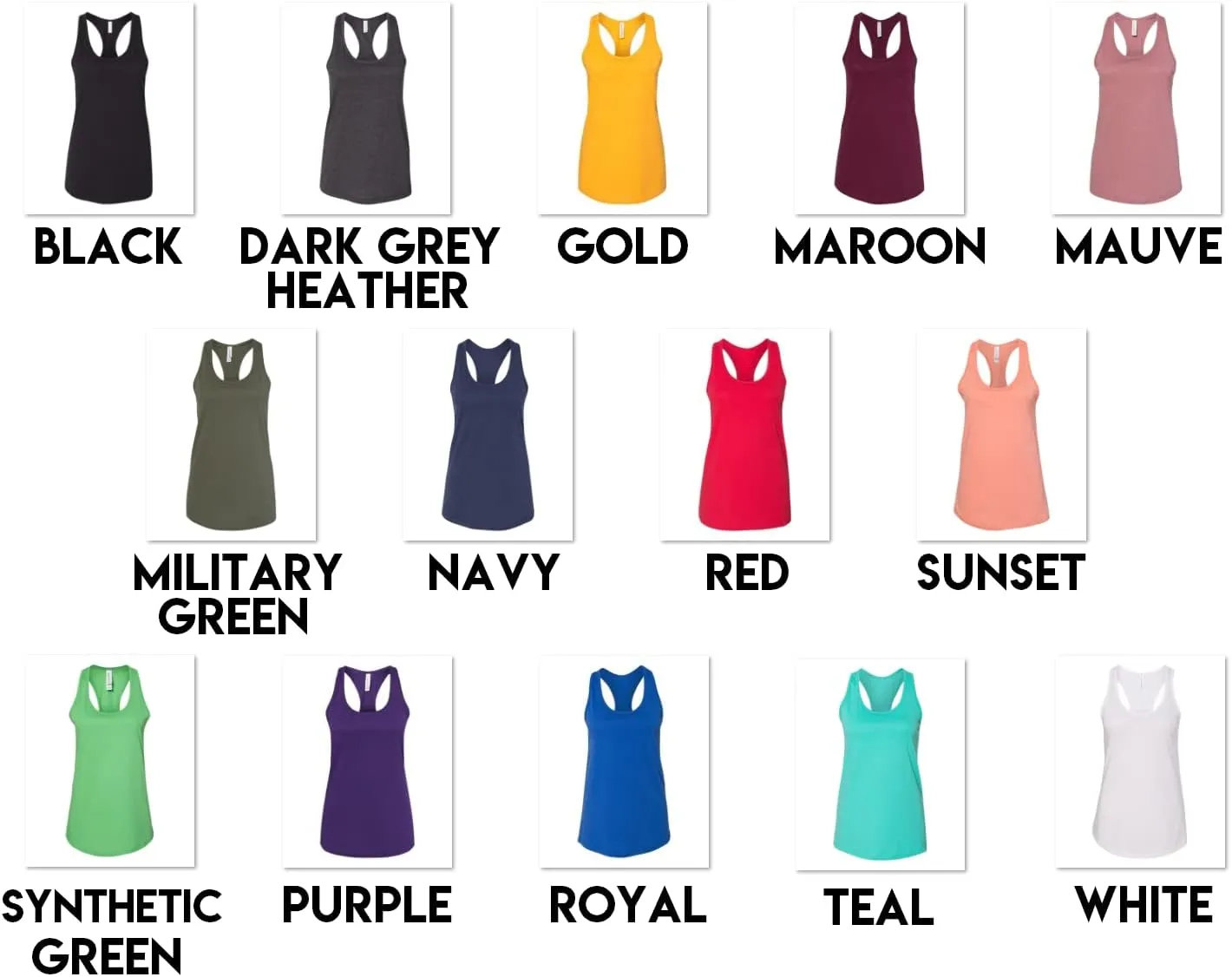 Bella Canvas Multipack Bundle Women's Jersey Racerback Tank Top 3, 6, 10 Pack - Make Your Own Assorted Color Set