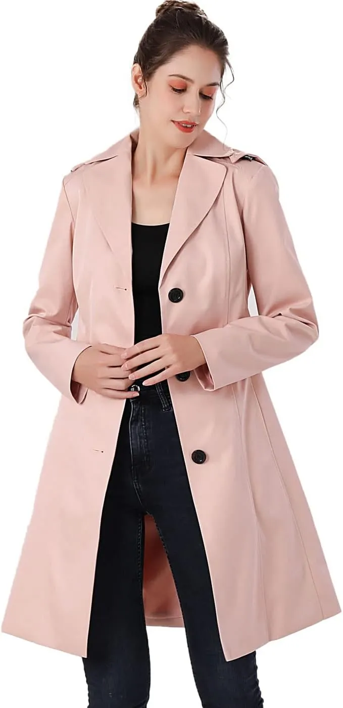 BGSD Women Aleah Waterproof Hooded Trench Coat - Regular & Plus Size