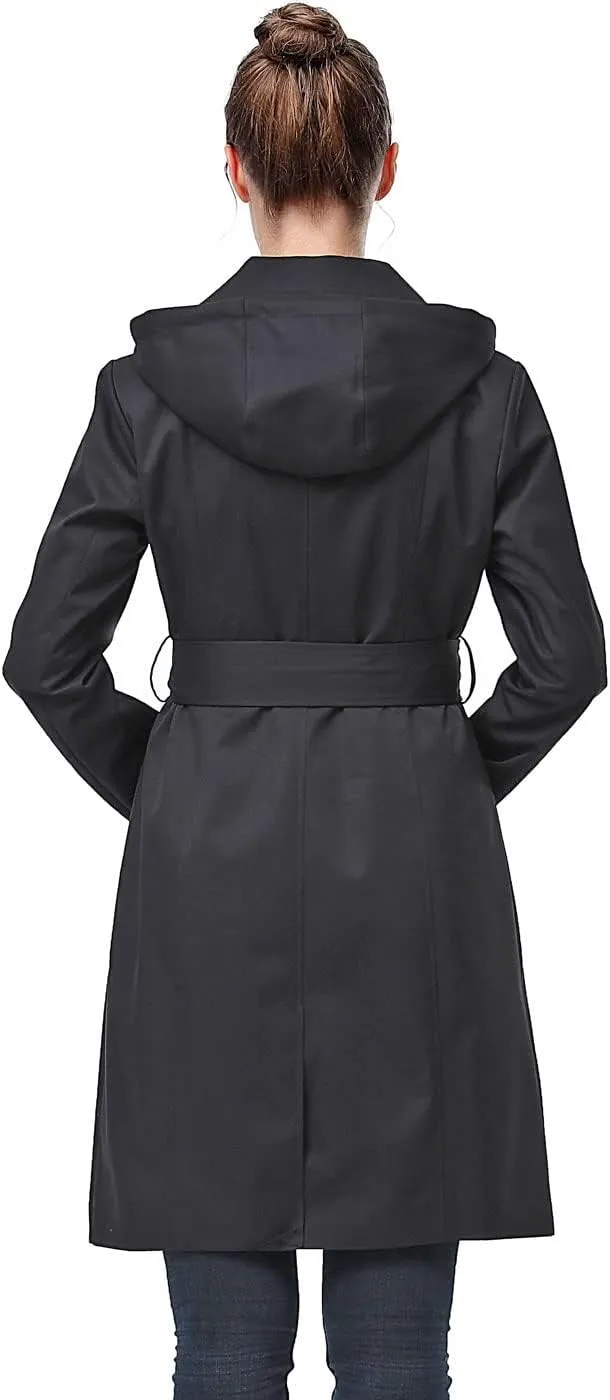 BGSD Women Aleah Waterproof Hooded Trench Coat - Regular & Plus Size