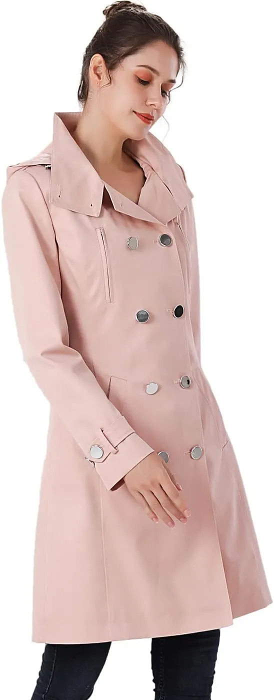 BGSD Women Amari Waterproof Hooded Trench Coat - Regular & Plus Size