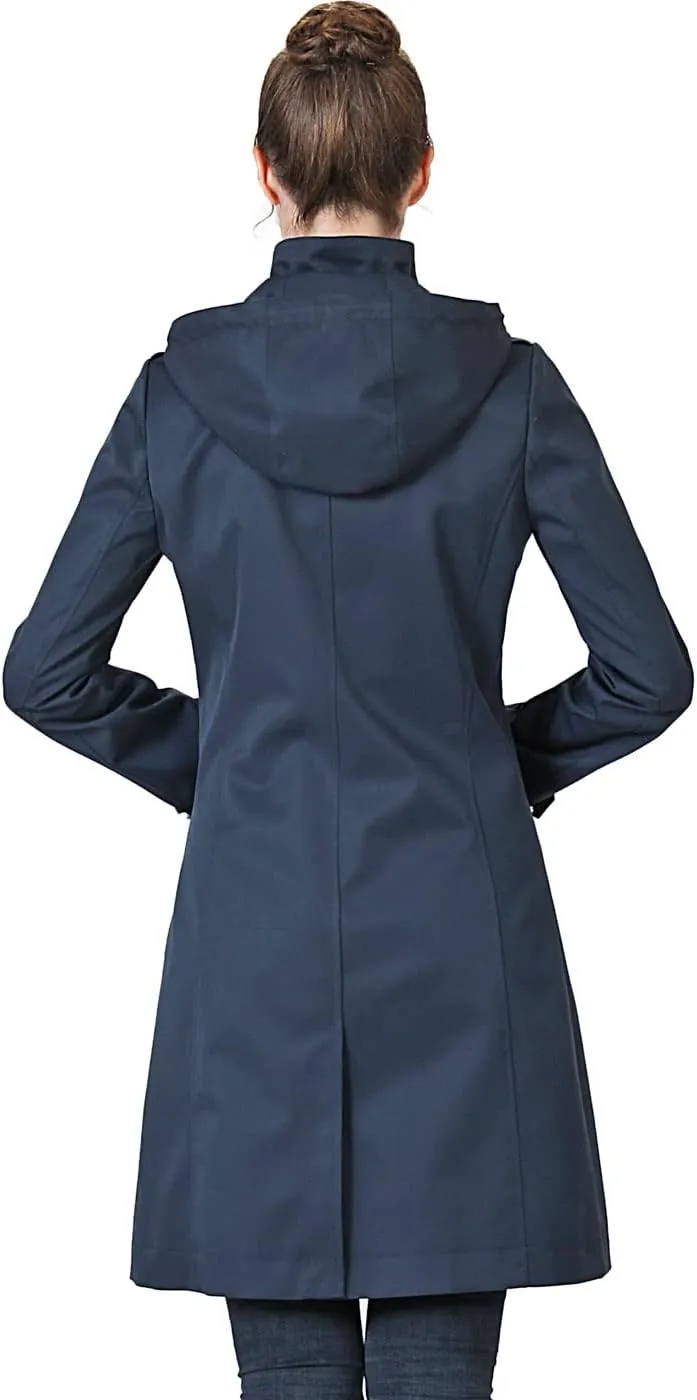 BGSD Women Amari Waterproof Hooded Trench Coat - Regular & Plus Size