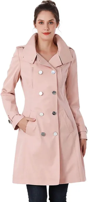 BGSD Women Amari Waterproof Hooded Trench Coat - Regular & Plus Size