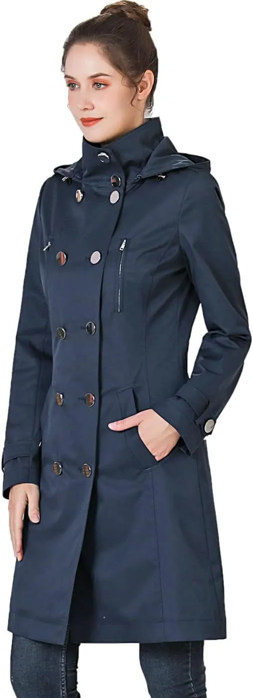 BGSD Women Amari Waterproof Hooded Trench Coat - Regular & Plus Size