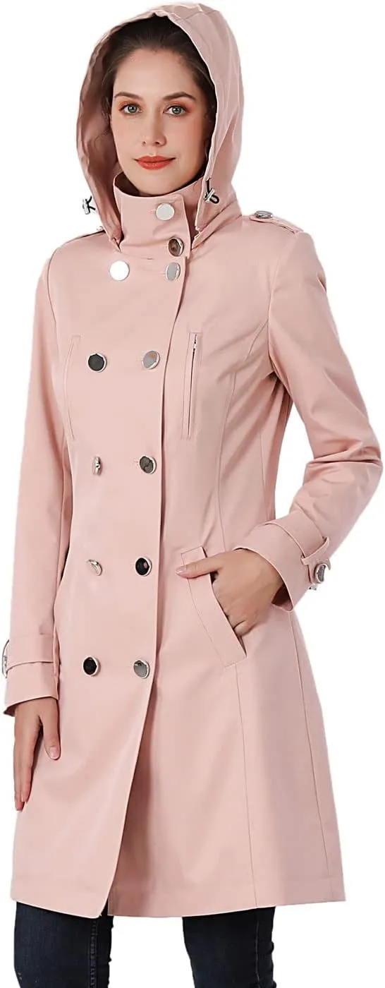 BGSD Women Amari Waterproof Hooded Trench Coat - Regular & Plus Size