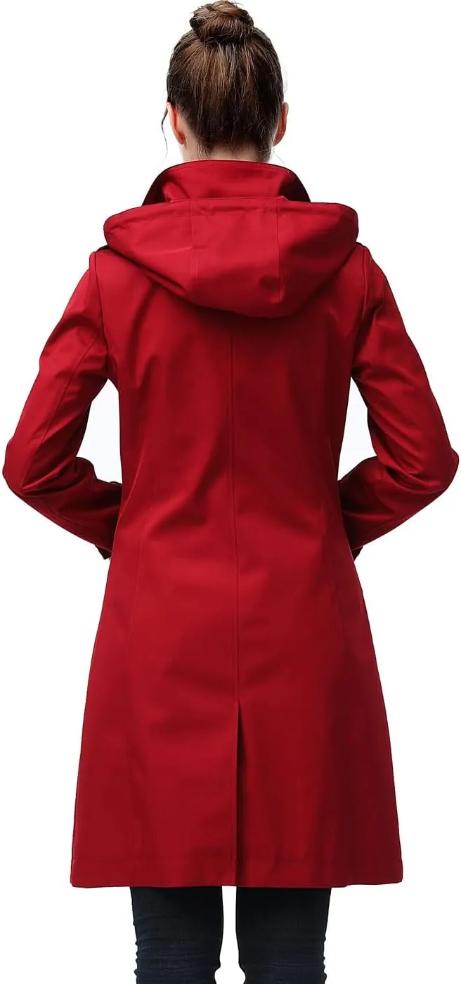 BGSD Women Amari Waterproof Hooded Trench Coat - Regular & Plus Size