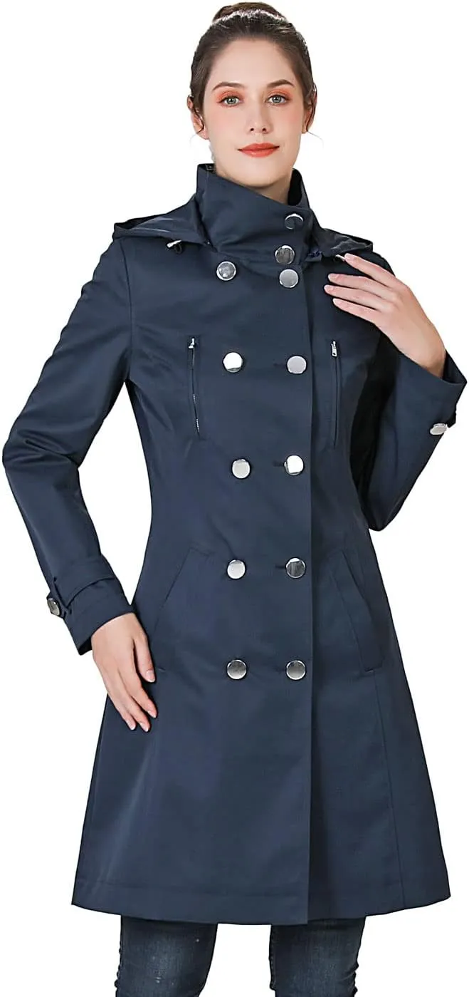 BGSD Women Amari Waterproof Hooded Trench Coat - Regular & Plus Size
