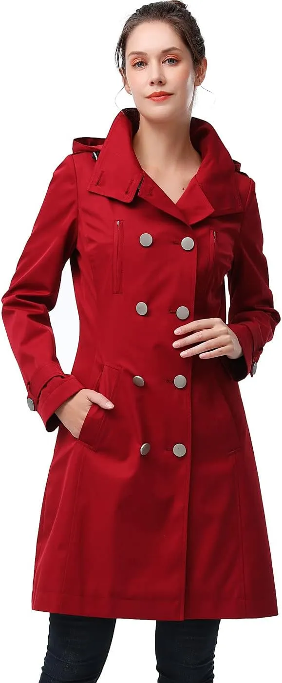 BGSD Women Amari Waterproof Hooded Trench Coat - Regular & Plus Size