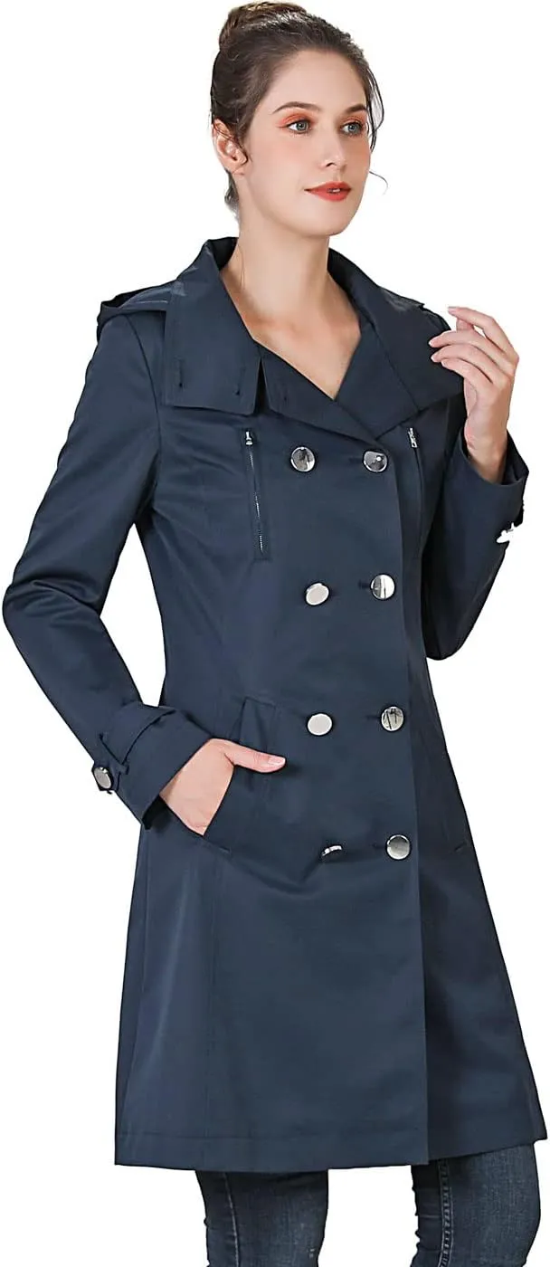 BGSD Women Amari Waterproof Hooded Trench Coat - Regular & Plus Size