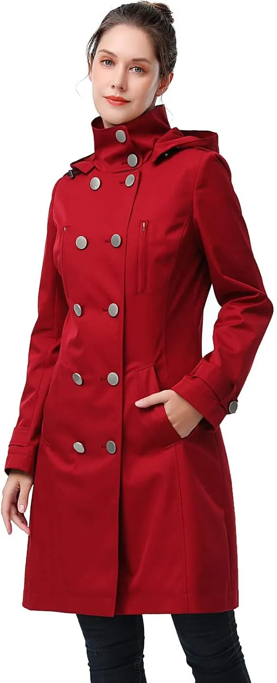 BGSD Women Amari Waterproof Hooded Trench Coat - Regular & Plus Size