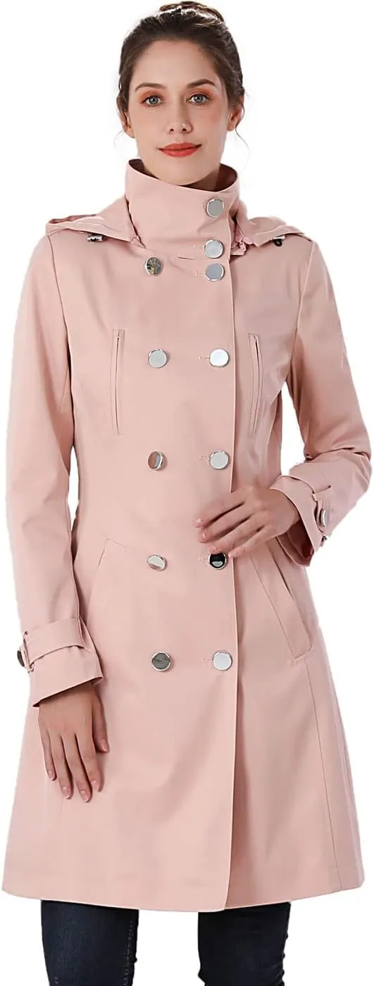 BGSD Women Amari Waterproof Hooded Trench Coat - Regular & Plus Size
