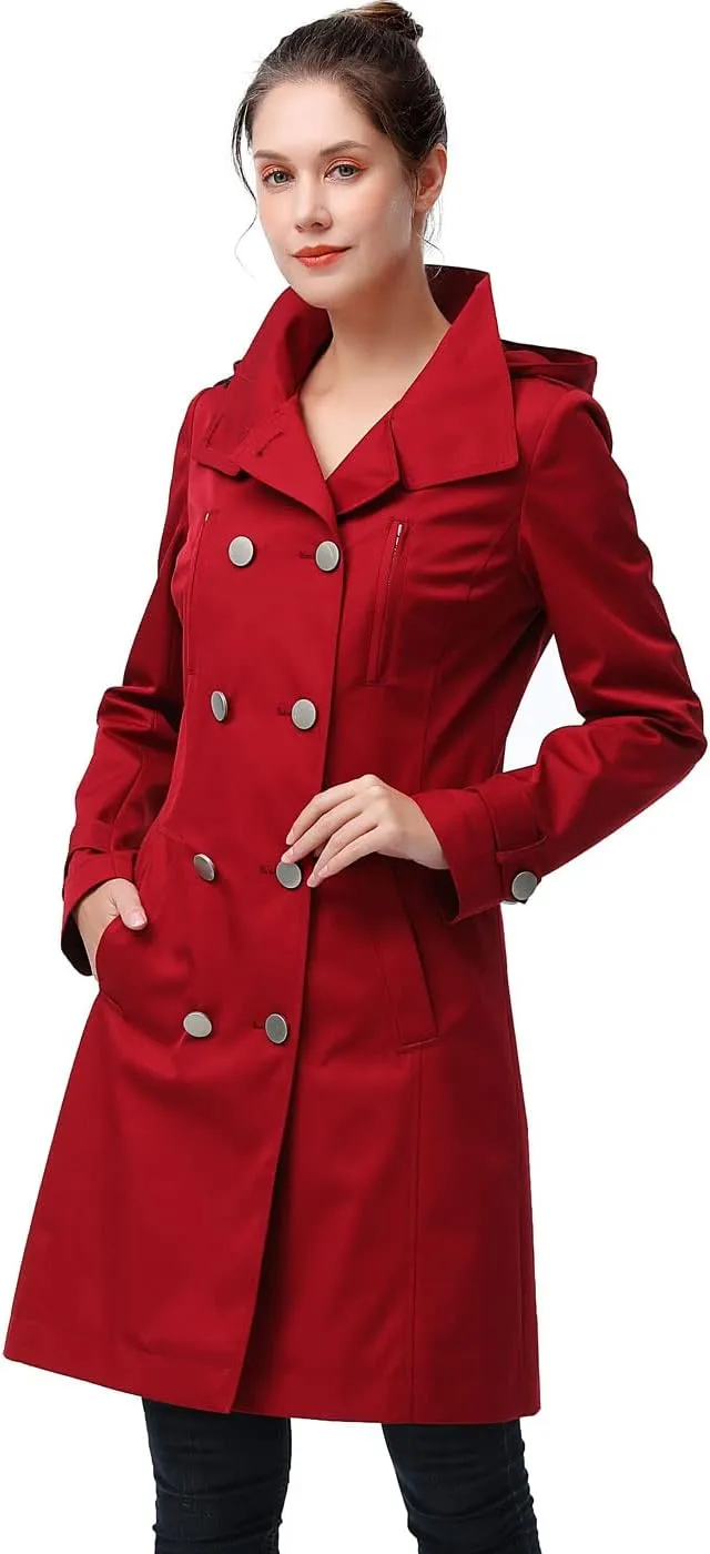 BGSD Women Amari Waterproof Hooded Trench Coat - Regular & Plus Size