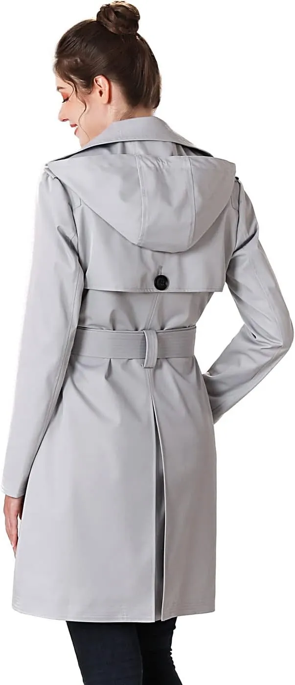 BGSD Women Gabby Waterproof Hooded Trench Coat - Regular & Plus Size