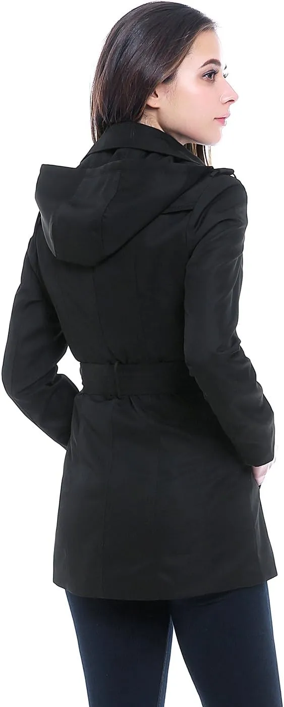 BGSD Women Tori Waterproof Hooded Short Trench Coat