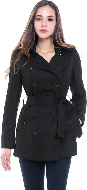 BGSD Women Tori Waterproof Hooded Short Trench Coat