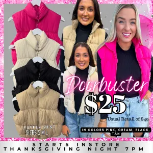 BLACK FRIDAY | PUFFER  VEST