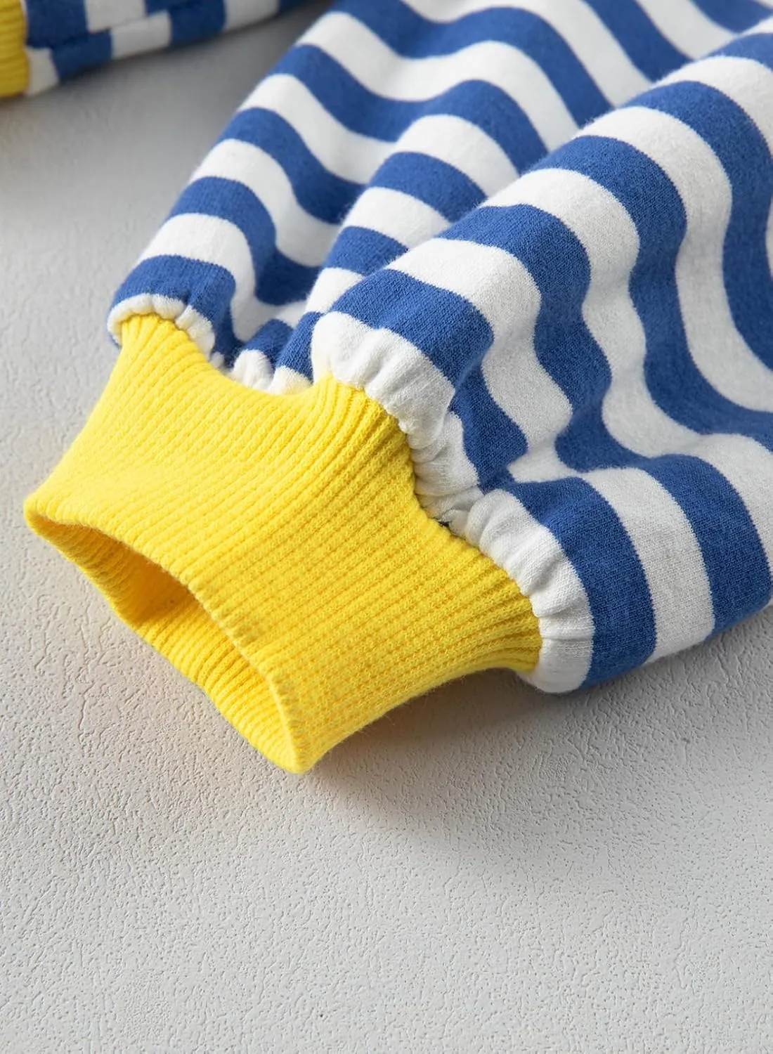 blibean Girls Cotton Long Sleeve Sweathirts Striped Color Block Tops Size 6-15 Years