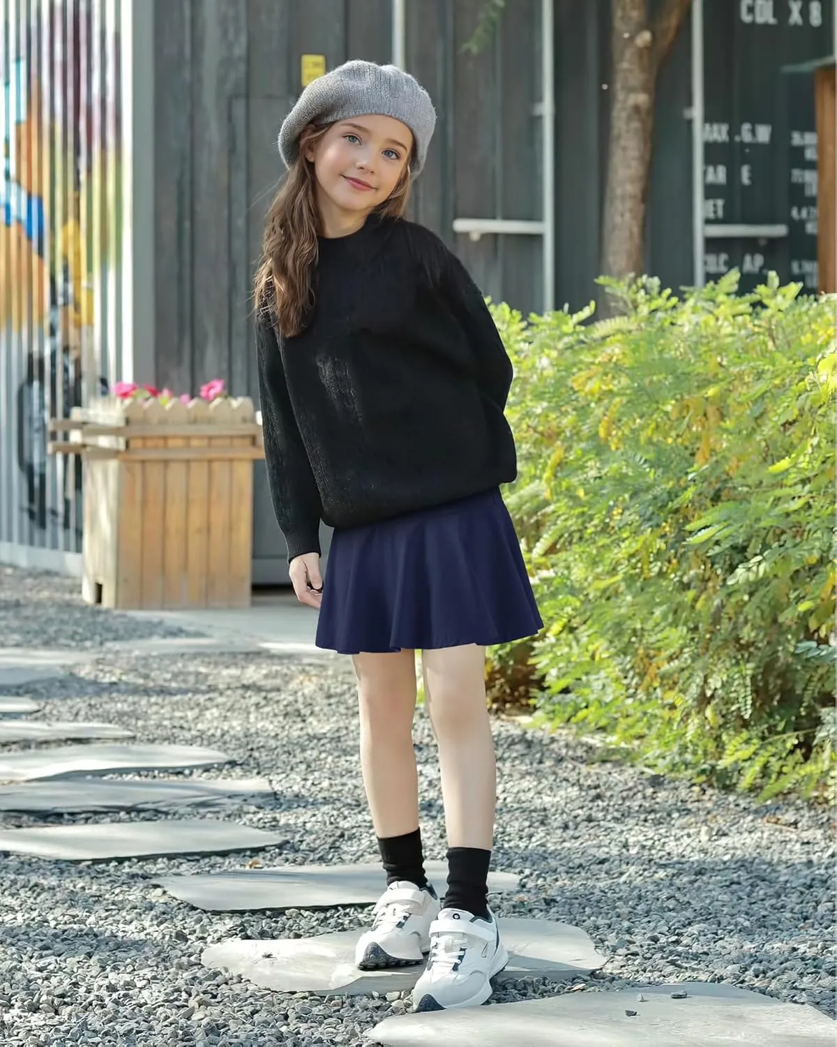 BOOPH 2 Pack Little Girls Athletic Uniform Skorts French Tennis Golf Skirts with Shorts for Toddler