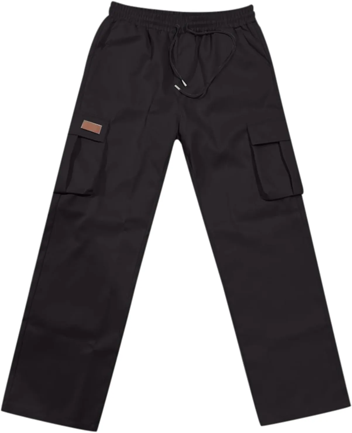 Cargo Pants for Men Big and Tall Loose Fit Straight Cargo Sweatpants Elastic Waist Drawstring Lightweight Atheltic Joggers