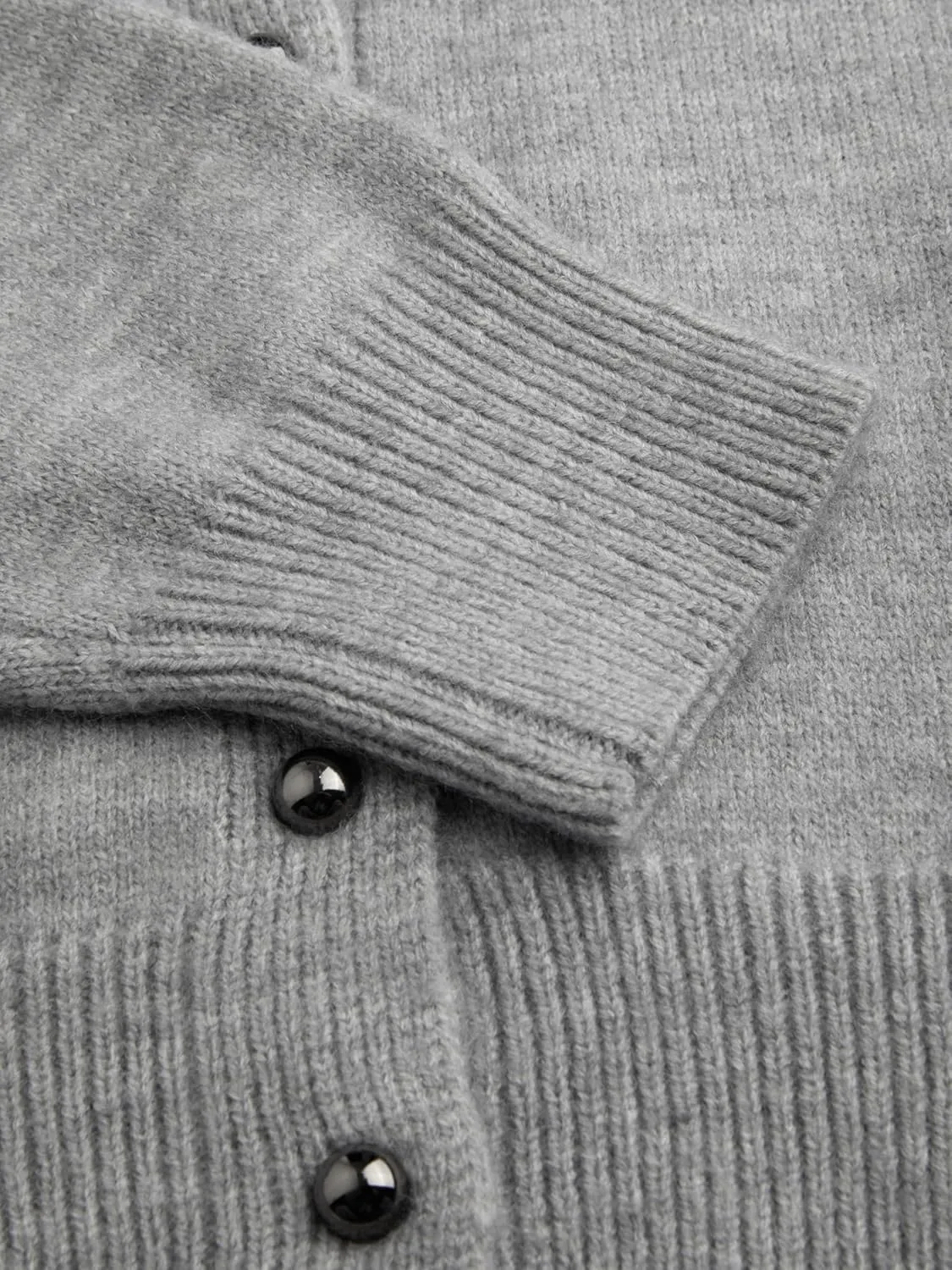 CIDER Womens Cropped Cardigan Button Down Long Sleeve Crew Neck Lightweight Knit Sweater Top