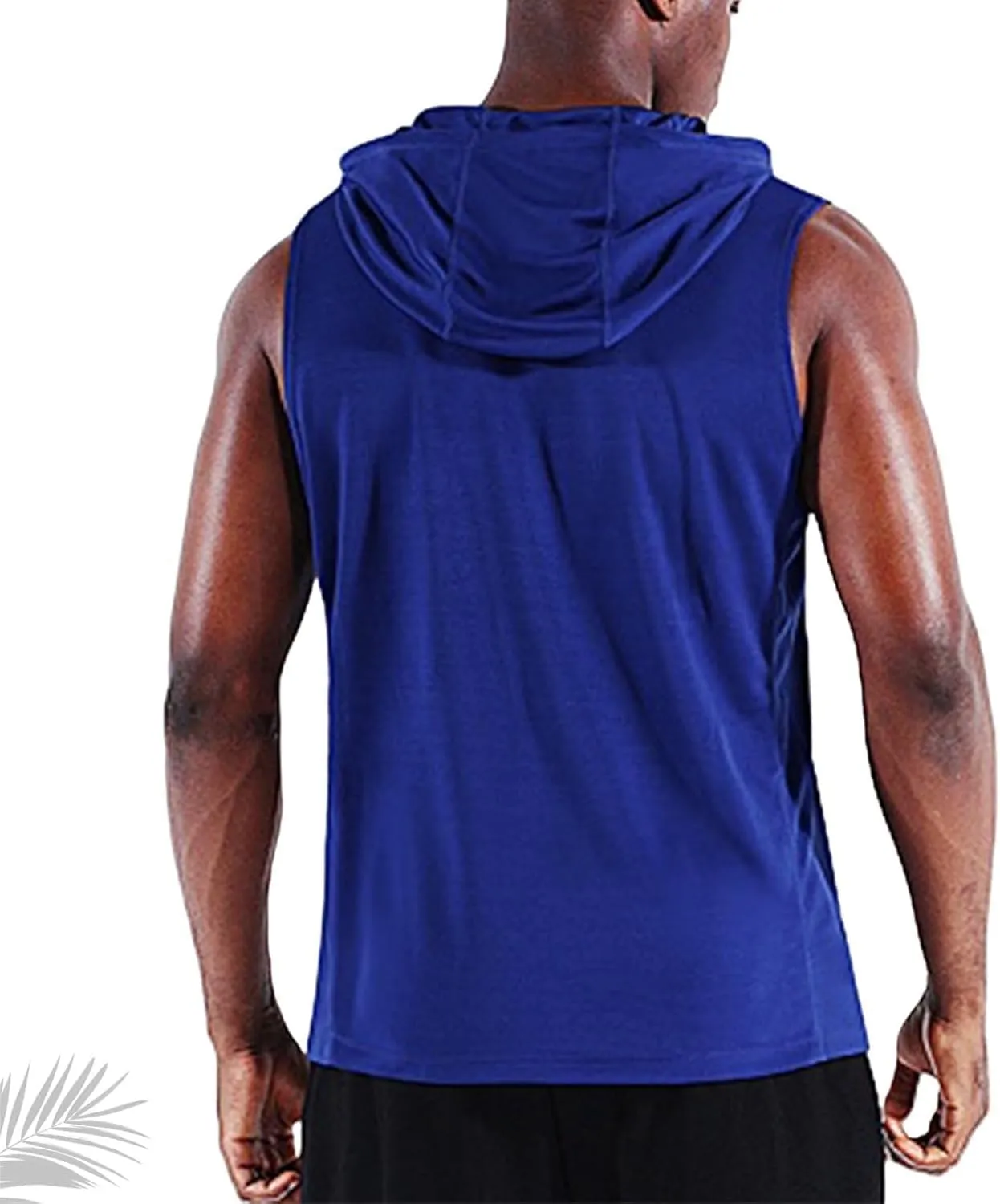 Convenientto 3-Pack Sleeveless Hooded Workout Shirts, Men's Quick-Dry Gym Hiking Sports Breathable Tee, Athletic Tank Tops