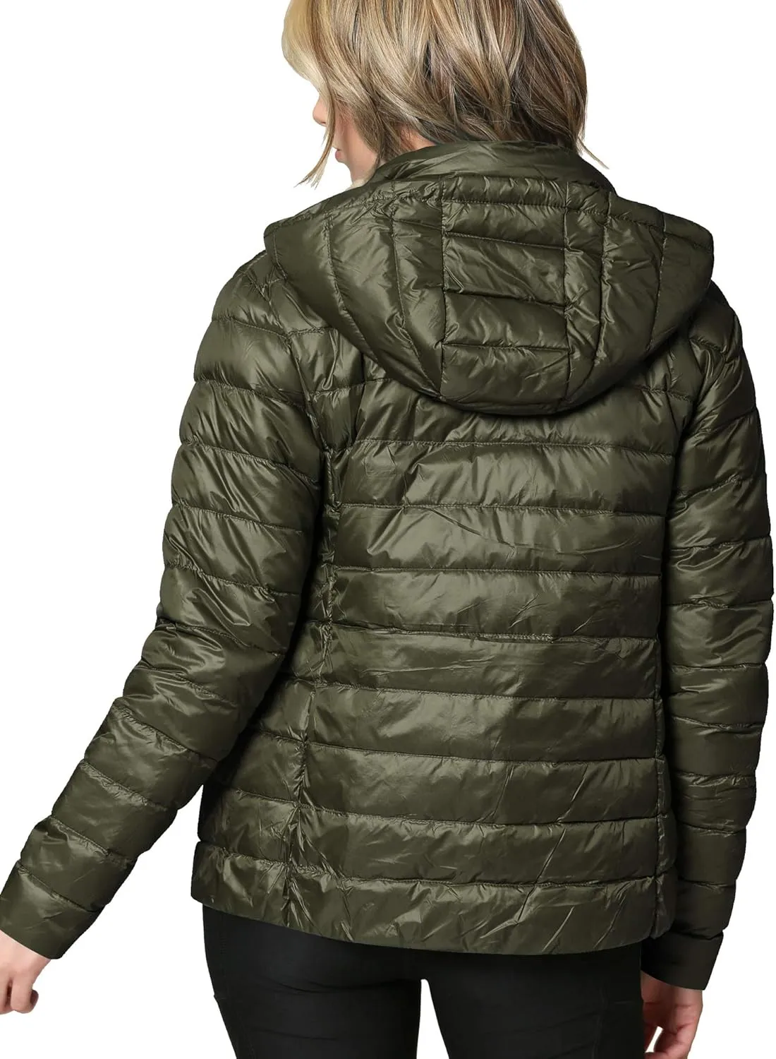 CTC Women's Ultra Light Weight Packable Down Jacket with Removable Hoodie