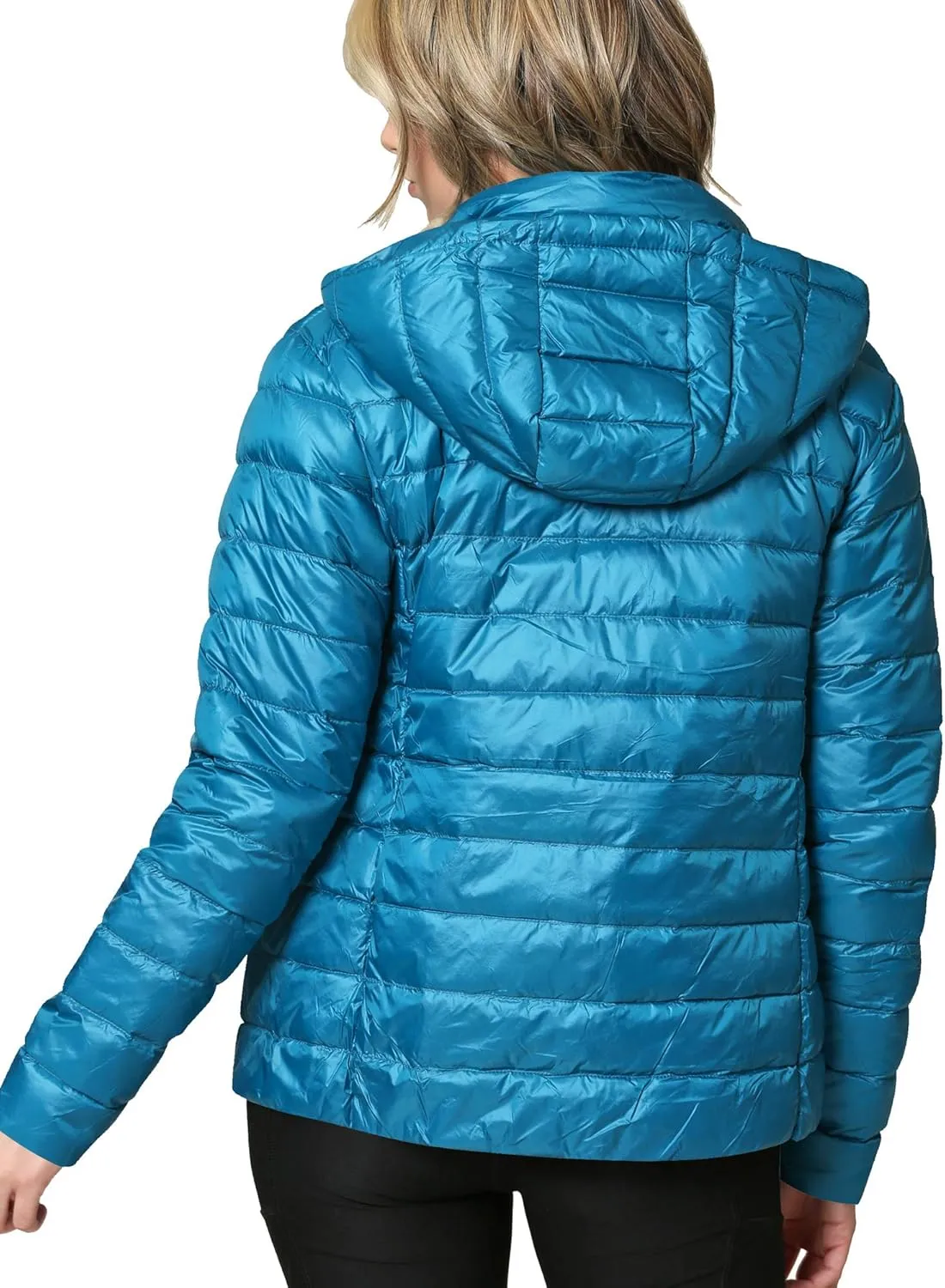 CTC Women's Ultra Light Weight Packable Down Jacket with Removable Hoodie