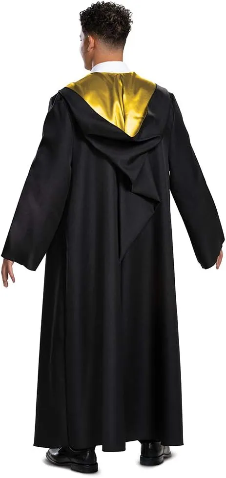 Disguise Harry Potter Hogwarts Robe Deluxe Adult Costume Accessory, Black & Gold