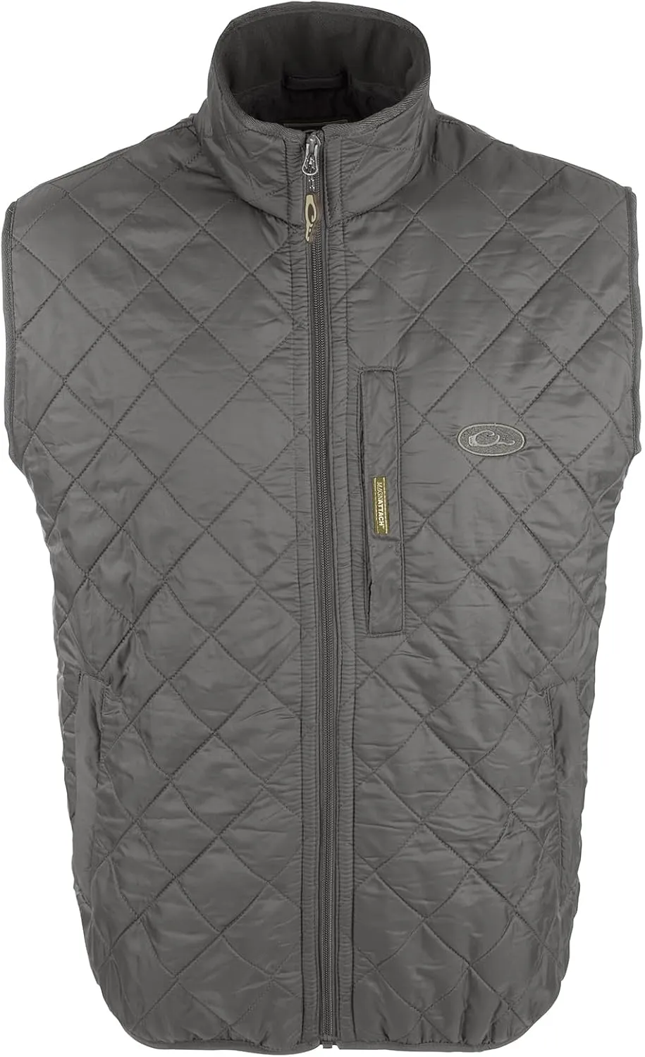 Drake Waterfowl Men's Delta Quilted Fleece-Lined Durable Insulated Lightweight Non-Bulk Outdoor Sports Casual Vest w/Pockets
