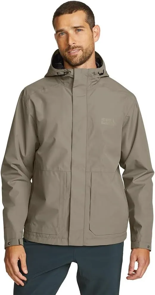 Eddie Bauer Men's Packable Waterproof Rainfoil Storm Jacket