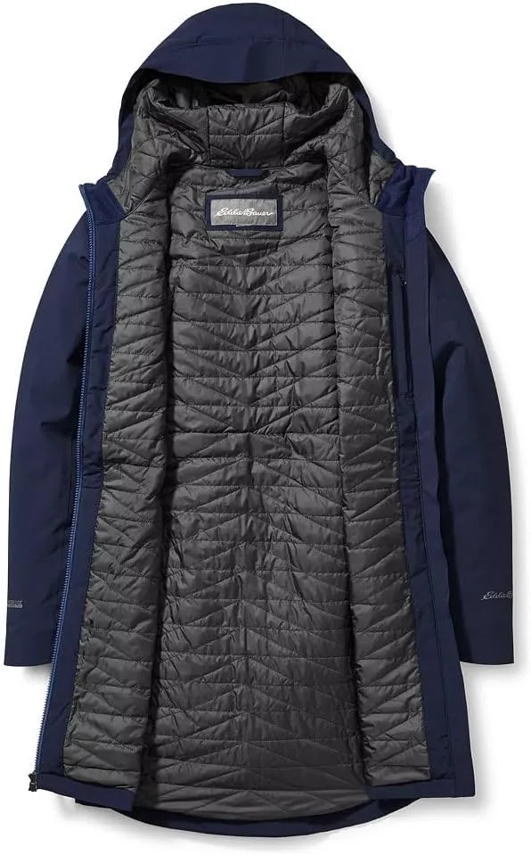 Eddie Bauer Women's Cloud Cap Insulated Waterproof Trench Coat