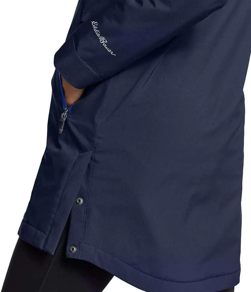 Eddie Bauer Women's Cloud Cap Insulated Waterproof Trench Coat