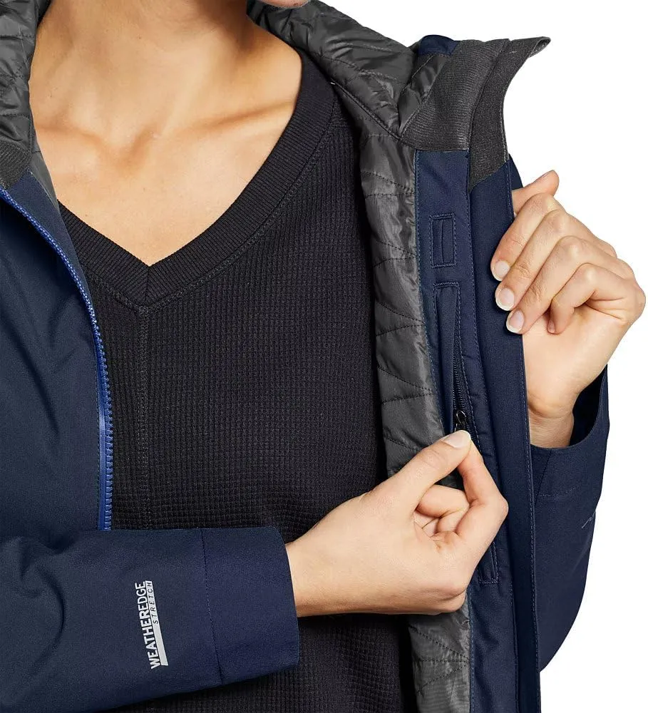 Eddie Bauer Women's Cloud Cap Insulated Waterproof Trench Coat