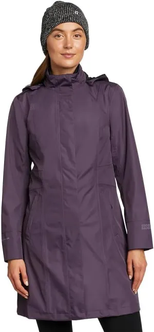 Eddie Bauer Women's Girl on the Go Waterproof Trench Coat