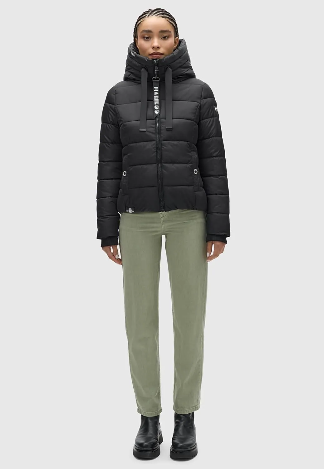 Fall & Winter Jacket for Women | Windproof & Weather-Resistant Jacket | Hooded Medium-Weight Coat | Amayaa XS-XXL