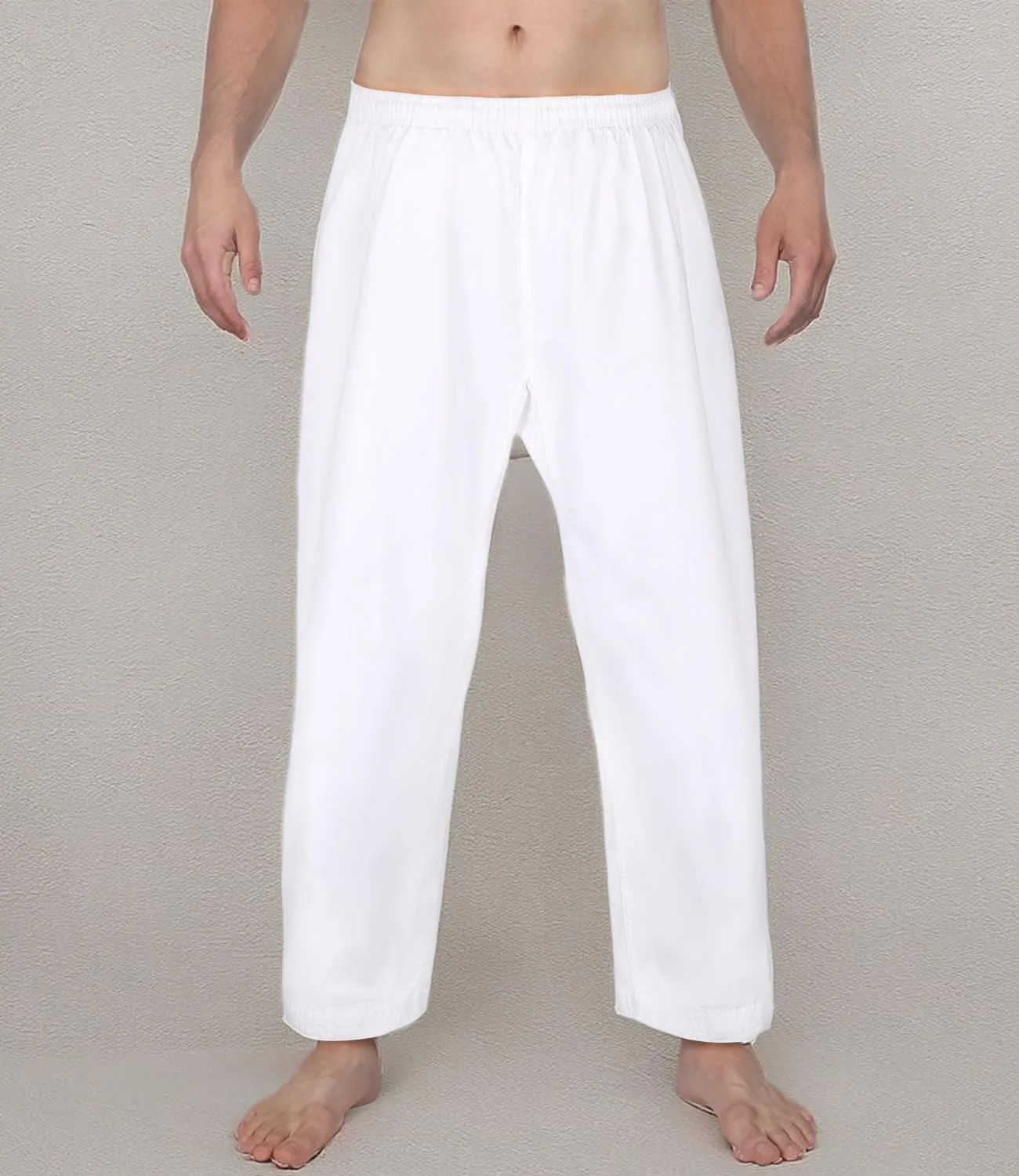FitsT4 Sports Karate Pants 8oz Middleweight Elastic Waist Martial Arts Pants Perfect for Training or Competition, 000-5