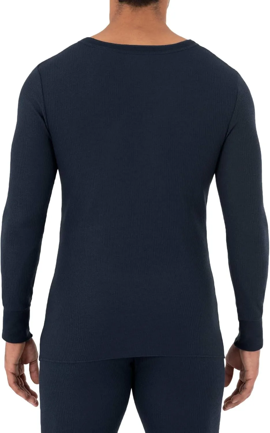 Fruit of the Loom Men's Classic Midweight Waffle Thermal Henley Top