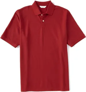 Gold Label Men's Pique Polo Shirt Supima Cotton Short Sleeve Wrinkle Resistant (Also in Big & Tall)