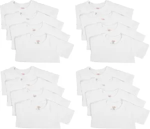 Hanes Boys EcoSmart Crewneck Undershirt 8-Pack