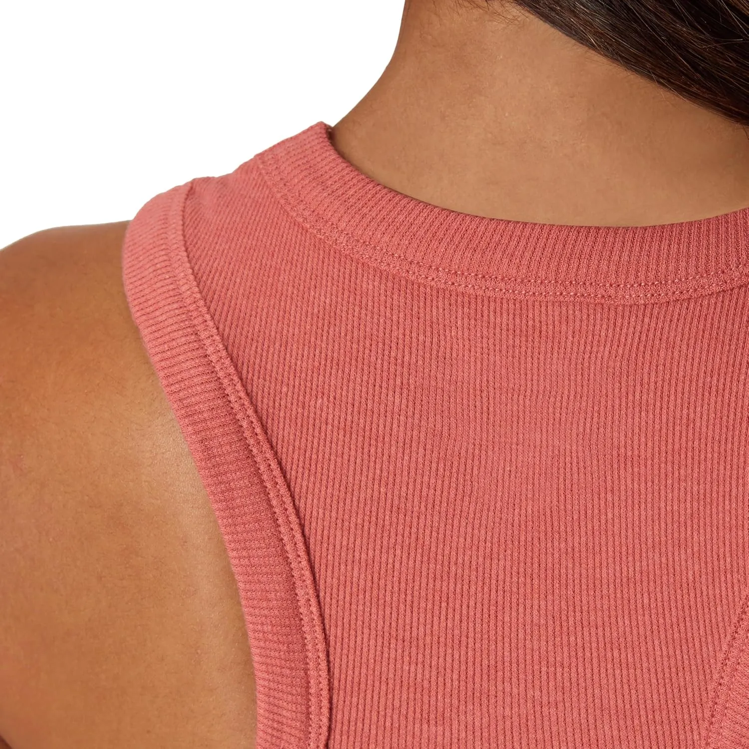 Hanes Women's Originals Racerback, 2-Pack, Comfywear Supersoft Rib Cropped Tank Top Loungewear Pack