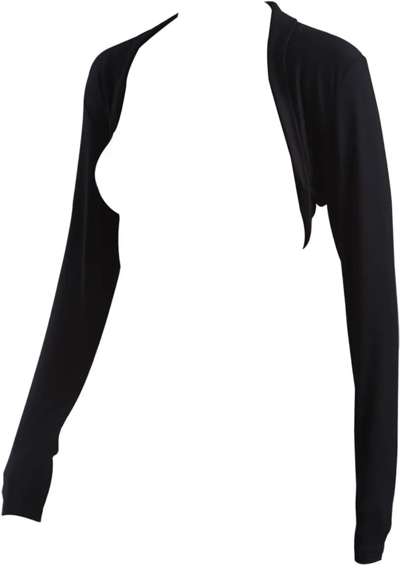 HDE Open Front Shrugs for Women Long Sleeve Bolero Cropped Cardigan Sweater S-4X