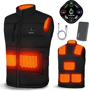 Heated Vest Women Men, Lightweight Heated Jacket, Lights-out Design, Windproof Electric Heating Vest Men Women
